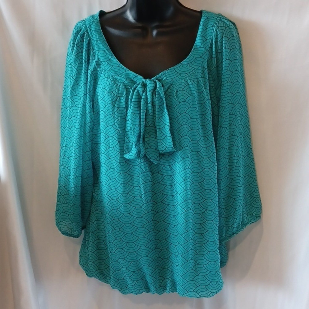 Dressbarn blouse, teal